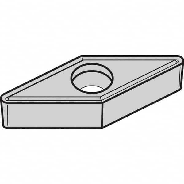 Kennametal - VBMT331 LF Grade KCP30 Carbide Turning Insert - TiCN/Al2O3 Finish, 35° Diamond, 3/8" Inscr Circle, 3/16" Thick, 1/64" Corner Radius - Benchmark Tooling