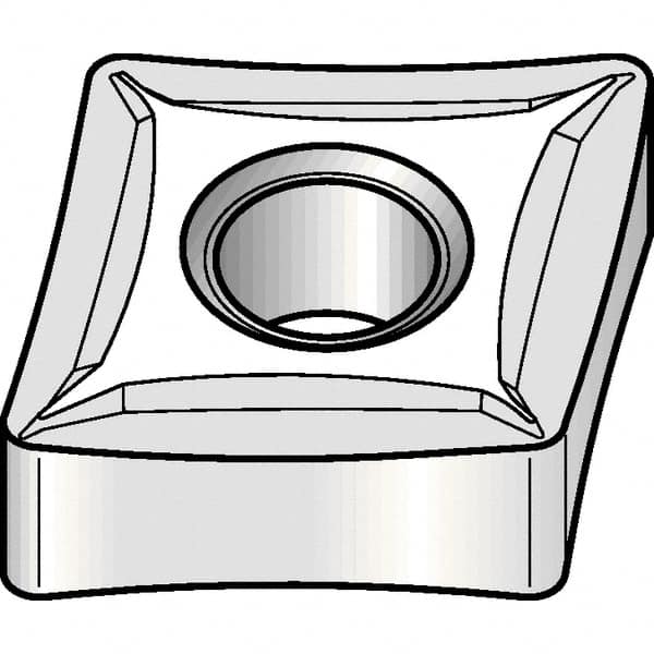 Kennametal - CNMP432 K Grade KCP25B Carbide Turning Insert - TiOCN Finish, 80° Diamond, 1/2" Inscr Circle, 3/16" Thick, 1/32" Corner Radius - Benchmark Tooling