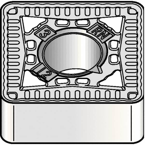 Kennametal - SNMG543 RN Grade KCP25B Carbide Turning Insert - TiCN/Al2O3/TiOCN Finish, 90° Square, 5/8" Inscr Circle, 1/4" Thick, 3/64" Corner Radius - Benchmark Tooling
