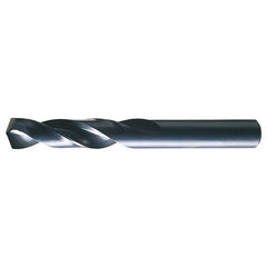25/64 RHS / RHC HSS 135 Degree Split Point Heavy Duty Screw Machine Length Drill - Steam Oxide - Exact Industrial Supply