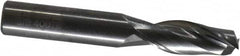 OSG - 3/8", 1" LOC, 3/8" Shank Diam, 2-1/2" OAL, 2 Flute, Solid Carbide Square End Mill - Single End, Uncoated, Spiral Flute, 30° Helix, Centercutting, Right Hand Cut, Right Hand Flute, Series 2022 - Benchmark Tooling