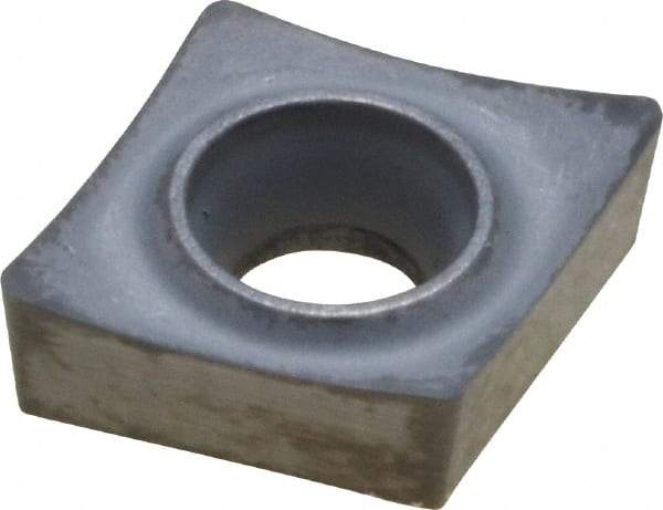 Kennametal - CCGT21.51 HP Grade K313 Carbide Turning Insert - Uncoated, 80° Diamond, 1/4" Inscr Circle, 3/32" Thick, 1/64" Corner Radius - Benchmark Tooling