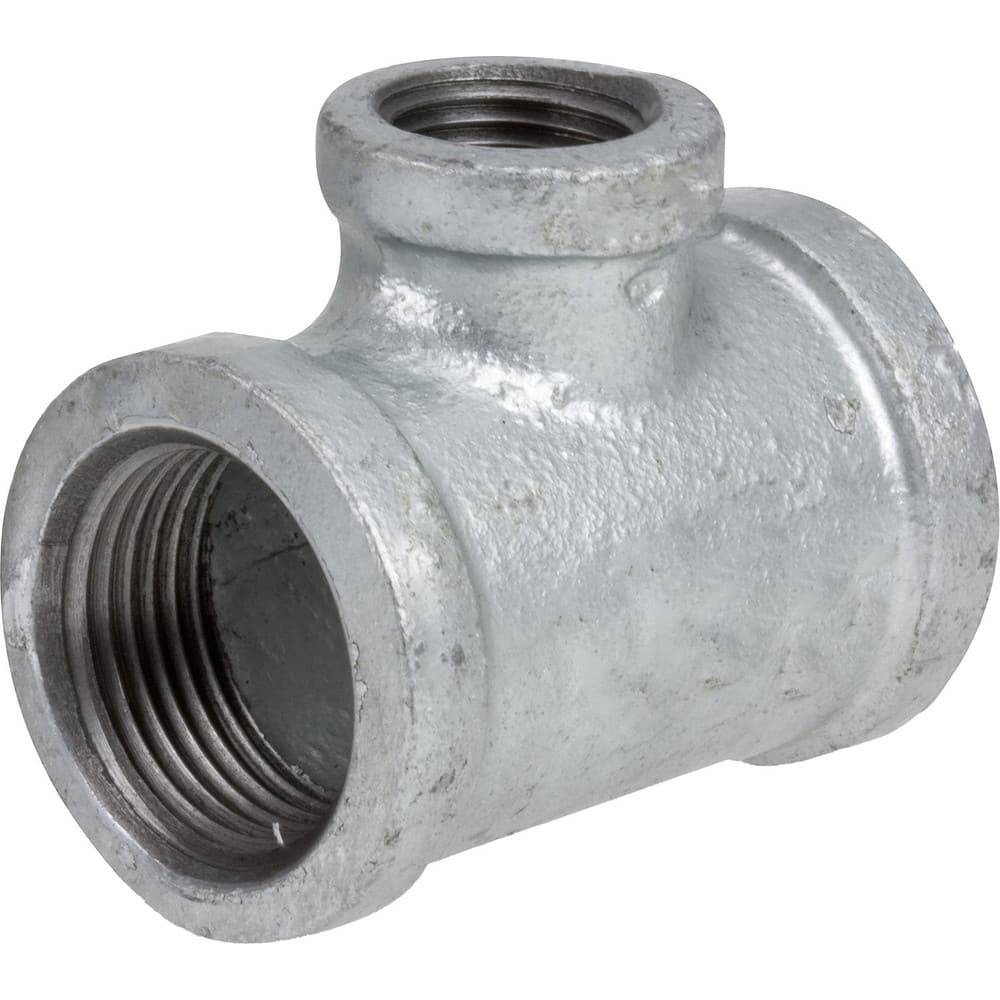 Galvanized Pipe Fittings; Material: Galvanized Malleable Iron; Fitting Shape: Tee; Thread Standard: NPT; End Connection: Threaded; Class: 150; Lead Free: Yes; Standards: ™ASME ™B16.3; ™ASME ™B1.20.1; ASTM ™A153