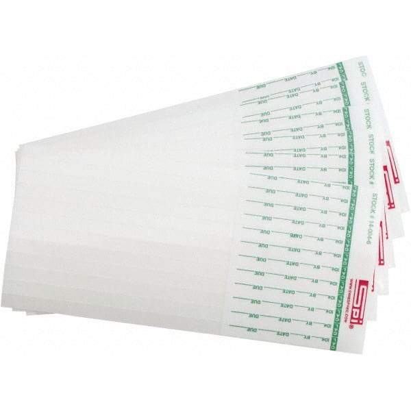 SPI - Calibration Label - Legend: Calibration, English, Green & White, 6" Long x 1/4" High, No Coating - Benchmark Tooling
