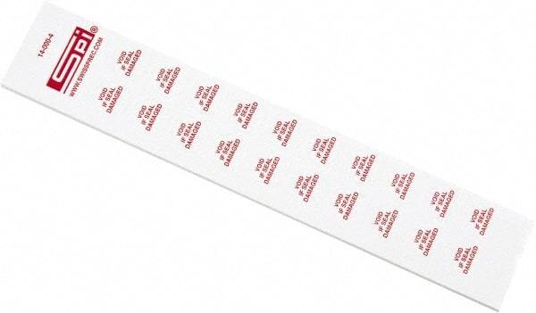 SPI - Inspection Label - Legend: Void If Seal Damaged, English, Red & White, No Coating - Benchmark Tooling