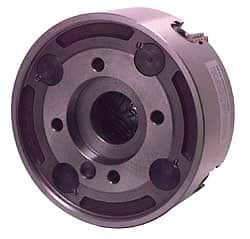 Bison - 4 Jaws, 16" Diam, Independent Manual Lathe Chuck - Benchmark Tooling
