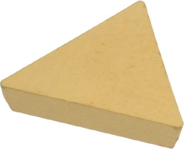 Kennametal - TPU321 Grade KC850 Carbide Turning Insert - TiC/TiCN/TiN Finish, 60° Triangle, 3/8" Inscr Circle, 1/8" Thick, 1/64" Corner Radius - Benchmark Tooling
