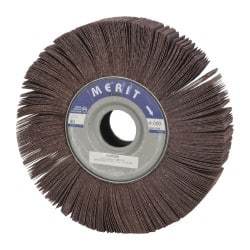 Merit Abrasives - 10" Diam, 80 Grit Aluminum Oxide Unmounted Flap Wheel - 1-3/4" Hole, 2" Wide, Coated, Medium Grade, 4,000 Max RPM , Cloth Backing - Benchmark Tooling