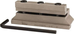 Iscar - Tool Block Style SGTBN, 19mm Blade Height, 76mm OAL, 30mm OAH, Indexable Cutoff Blade Tool Block - 16mm Shank Height, 16mm Shank Width, Reversible, Through Coolant, Series Self Grip - Benchmark Tooling
