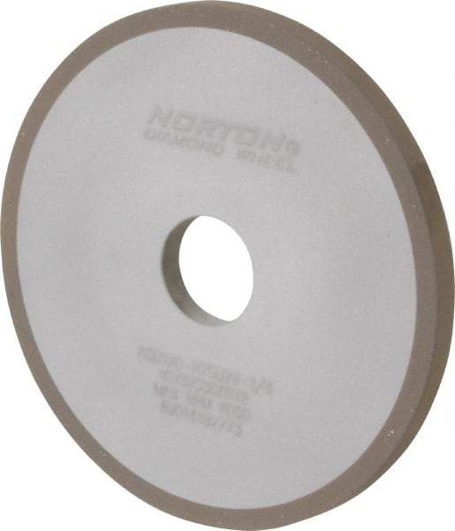 Norton - 6" Diam x 1-1/4" Hole x 3/8" Thick, 120 Grit Surface Grinding Wheel - Diamond, Type 1A1, Fine Grade, Resinoid Bond - Benchmark Tooling