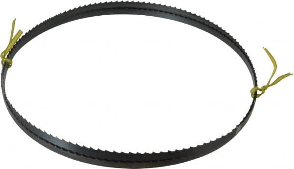 Starrett - 4 TPI, 7' 9" Long x 3/8" Wide x 0.025" Thick, Welded Band Saw Blade - Carbon Steel, Toothed Edge, Raker Tooth Set, Flexible Back, Contour Cutting - Benchmark Tooling