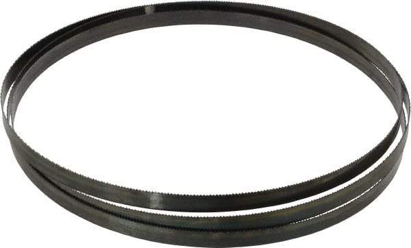 Starrett - 14 TPI, 7' 11" Long x 1/2" Wide x 0.025" Thick, Welded Band Saw Blade - Carbon Steel, Toothed Edge, Raker Tooth Set, Flexible Back, Contour Cutting - Benchmark Tooling