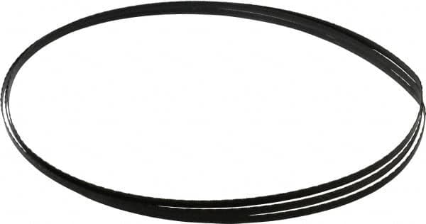 Starrett - 32 TPI, 7' 11" Long x 1/4" Wide x 0.025" Thick, Welded Band Saw Blade - Carbon Steel, Toothed Edge, Raker Tooth Set, Flexible Back, Contour Cutting - Benchmark Tooling