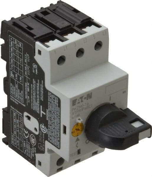 Eaton Cutler-Hammer - 1.6 Amp, IEC, Open Pushbutton Manual Motor Starter - 45mm Wide x 94mm Deep x 3.6667" High, 3/4 hp at 480/600 V, CE Approved, CSA Certified, DIN VDE, EN/IEC, UL 508 Type E Compliant & UL Listed - Benchmark Tooling