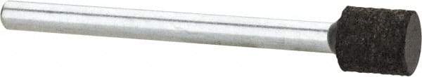 Cratex - 1/4" Max Diam x 1/4" Thick, Shape Code W160, Rubberized Point - Medium Grade, Aluminum Oxide, Mounted - Benchmark Tooling