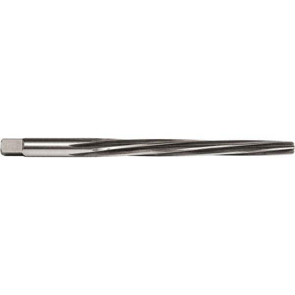 Union Butterfield - #2 Pin, 0.201" Diam, 0.16" Small End, 13/64" Diam Straight Shank, 1-15/16" Flute, Taper Pin Reamer - Benchmark Tooling