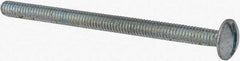 Value Collection - #8-32 UNC, 2-1/2" Length Under Head Slotted Drive Machine Screw - Truss Head, Grade 2 Steel, Zinc-Plated Finish, Without Washer - Benchmark Tooling