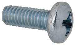 Value Collection - 5/16-18 UNC, 7/8" Length Under Head Phillips Drive Machine Screw - Pan Head, Grade 2 Steel, Zinc-Plated Finish, Without Washer - Benchmark Tooling