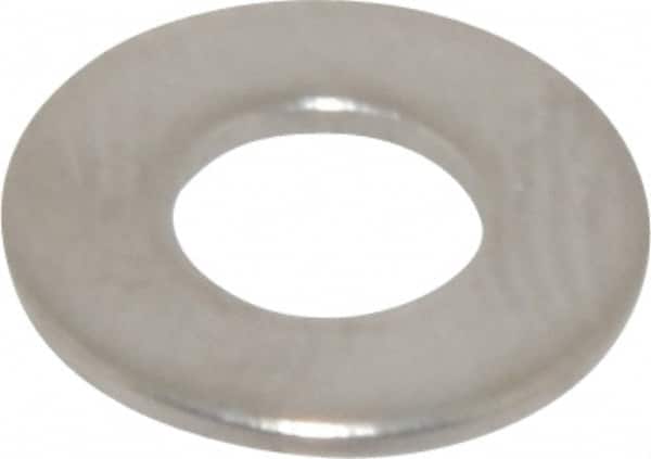 Value Collection - #8 Screw, Grade 316 Stainless Steel Standard Flat Washer - 11/64" ID x 3/8" OD, 0.031" Thick, Plain Finish - Benchmark Tooling