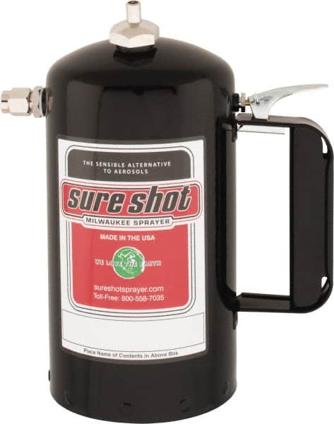 Sure Shot - Enameled Steel Paint Sprayer with Adjustable Plastic Nozzle - 32 oz Capacity, 200 Max psi - Benchmark Tooling