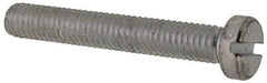 Value Collection - M6x1.00, 40mm Length Under Head Slotted Drive Machine Screw - Cheese Head, Grade 4.8 Steel, Zinc-Plated Finish, Without Washer - Benchmark Tooling