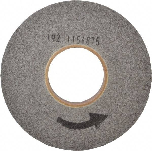 Norton - 8" Diam, 1" Face Width, 3" Center Hole, Fine Grade, Silicon Carbide Deburring Wheel - Convolute, Hard Density 8 Grade, 4,500 RPM - Benchmark Tooling