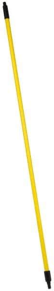 PRO-SOURCE - 60 x 1" Fiberglass Handle for Push Brooms - Threaded Connection, Yellow - Benchmark Tooling