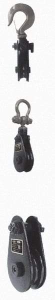 Value Collection - 4, 400 Lbs. Load Limit, Side Release Snatch Block - Single Sheave, 3 Inch Outside Diameter, Wire Rope, 5/16 Inch Diameter, Steel - Benchmark Tooling
