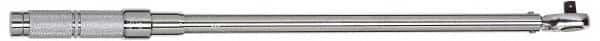 Proto - 1/2" Drive Micrometer Type Ratchet Head Torque Wrench - 40 N/m to 200 N/m Torque, 21-1/2" OAL, Ratchet Head - Benchmark Tooling