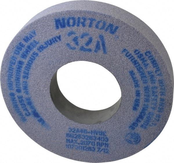 Norton - 12" Diam x 5" Hole x 2" Thick, H Hardness, 46 Grit Surface Grinding Wheel - Aluminum Oxide, Type 1, Coarse Grade, 2,070 Max RPM, Vitrified Bond, No Recess - Benchmark Tooling