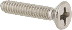 Value Collection - #6-32 UNC, 3/4" OAL Phillips Drive Machine Screw - Flat Head, Grade 316 Stainless Steel, Uncoated, Without Washer - Benchmark Tooling
