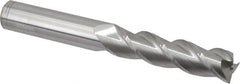 Accupro - 3/4", 3" LOC, 3/4" Shank Diam, 6" OAL, 3 Flute, Solid Carbide Square End Mill - Single End, Uncoated, Spiral Flute, 40° Helix, Centercutting, Right Hand Cut, Right Hand Flute - Benchmark Tooling