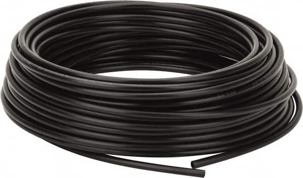 Coilhose Pneumatics - 0.17" ID x 1/4" OD, 100' Long, Polyethylene Tube - Black, 173 Max psi, -60 to 200°F - Benchmark Tooling