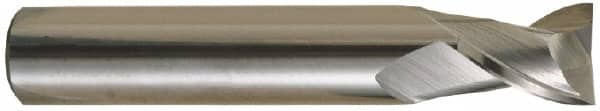 OSG - 5mm, 13mm LOC, 6mm Shank Diam, 50mm OAL, 2 Flute, Solid Carbide Square End Mill - Single End, Uncoated, Spiral Flute, 30° Helix, Centercutting, Right Hand Cut, Right Hand Flute, Series 8120 - Benchmark Tooling