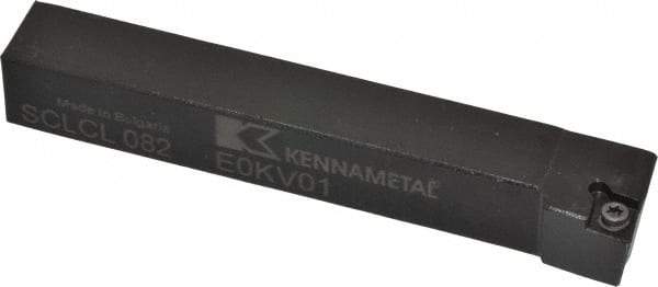 Kennametal - SCLC, Left Hand Cut, 5° Lead Angle, 1/2" Shank Height x 1/2" Shank Width, Neutral Rake Indexable Turning Toolholder - 3-1/2" OAL, CC..21.5. Insert Compatibility, Series Screw-On - Benchmark Tooling