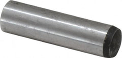 Value Collection - 12mm Diam x 45mm Pin Length Alloy Steel Standard Dowel Pin - C 58-62 Hardness, 53,400 Lb Breaking Strength, 1 Rounded End - Benchmark Tooling