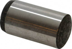 Value Collection - 25mm Diam x 50mm Pin Length Alloy Steel Standard Dowel Pin - C 58-62 Hardness, 232,000 Lb Breaking Strength, 1 Rounded End - Benchmark Tooling