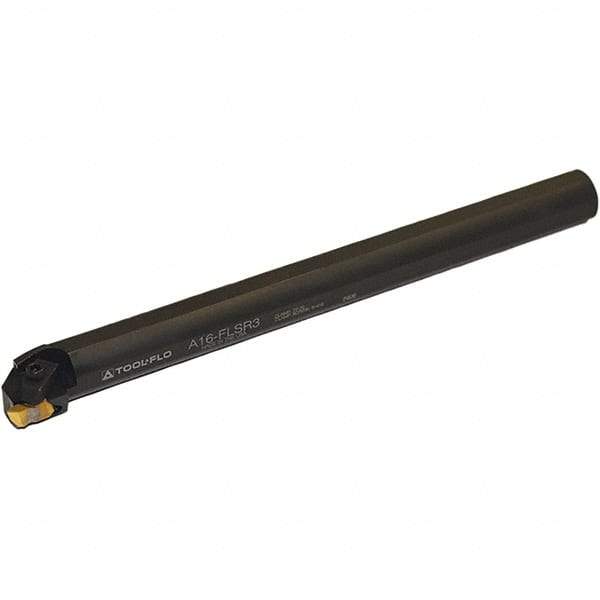 Tool-Flo - A-FLSR, Internal, Right Hand, 0.29" Max Depth of Cut, Indexable Grooving Tool Holder - FLFD-3RI Insert Compatibility, 1" Shank Width, 12" OAL, Through Coolant - Benchmark Tooling