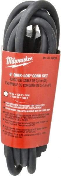 Milwaukee Tool - Power Drill Quik-Lok Cord Set - For All Magnum Drills - Benchmark Tooling
