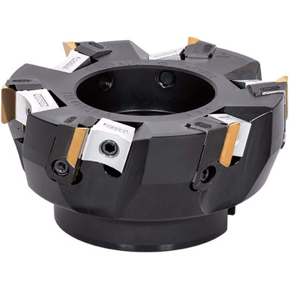 Indexable Square-Shoulder Face Mill: TSE4006RIA-U, 2.0000″ Arbor Hole Dia, 0.3940″ Max Cutting Depth Uses 8, TEEN Inserts, No, Series TSE