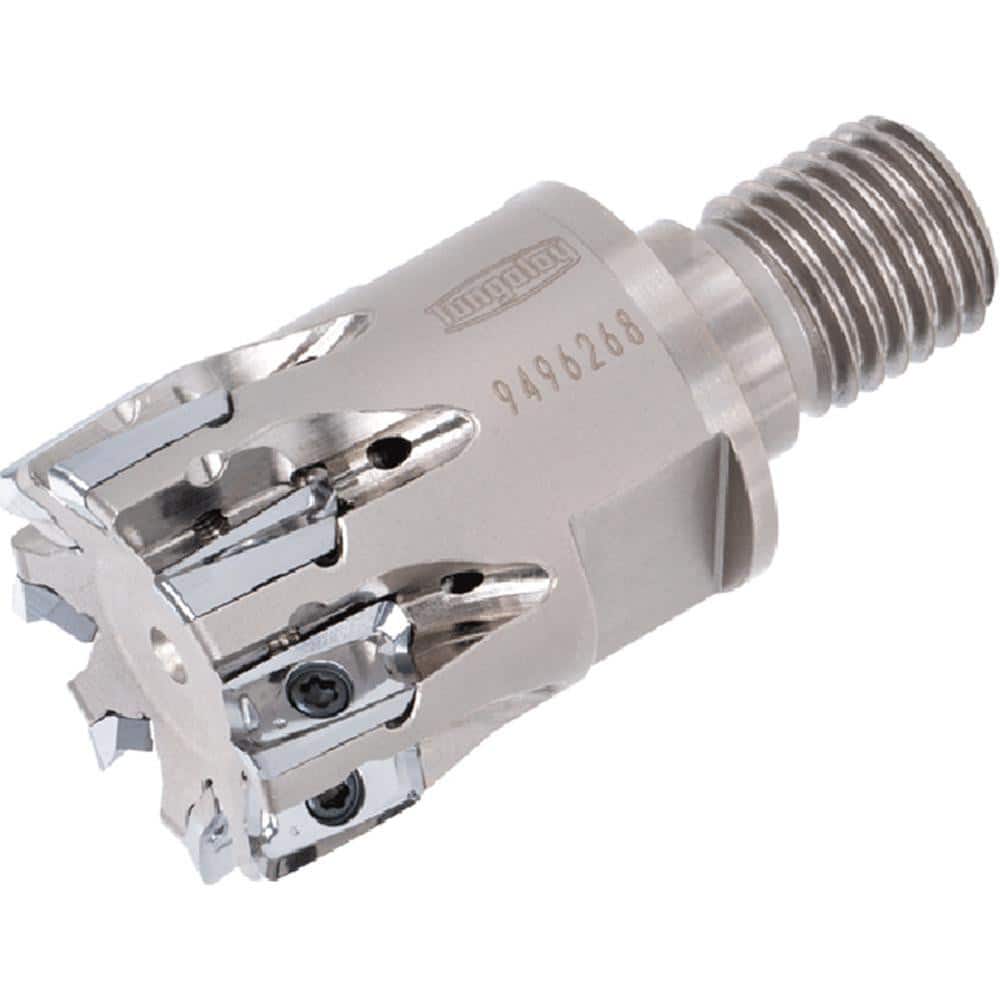 Indexable Square-Shoulder End Mill: HPAV12M025M12R04, M12 Modular Connection, Modular Shank Uses 4, Normal Pressure, 57.00 mm OAL