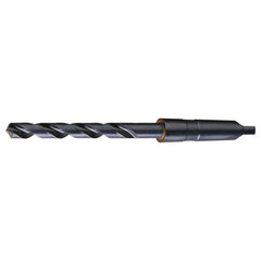 1-5/8 RHS / RHC HSS 118 Degree Radial Point General Purpose Taper Shank Drill - Steam Oxide - Exact Industrial Supply