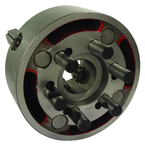Universal Semi-Steel Chuck; Direct Mount D1-6; 4-Jaw Independent; 2 Piece Jaws 16" - Benchmark Tooling