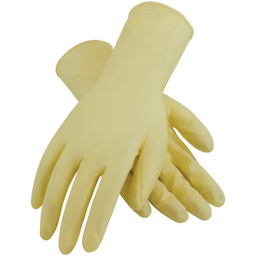 100-323000/L CE Single Use Gloves - Latex - Fully Textured - 7 mil. - Class 100 - 12 Inch - PF - Exact Industrial Supply