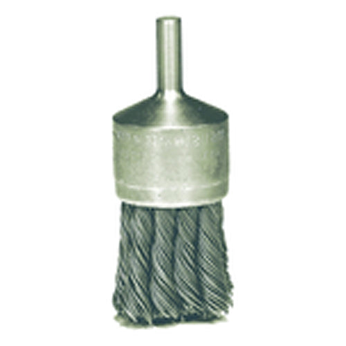 1-1/8″ Knot Wire End Brush, .020″ Steel Fill, Retail Pack - Benchmark Tooling