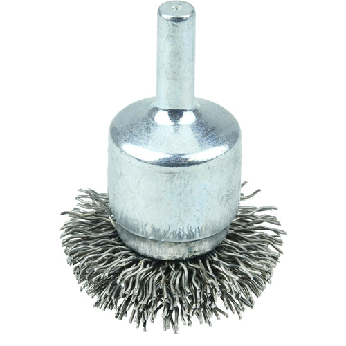 1 1/2″ Diameter - Steel Wire Flared End Brush - Benchmark Tooling