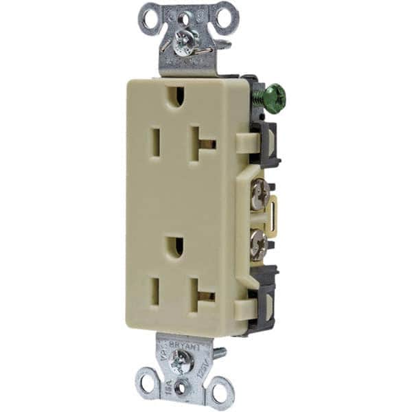 Bryant Electric - Straight Blade Receptacles Receptacle Type: Duplex Receptacle Grade: Commercial - Benchmark Tooling