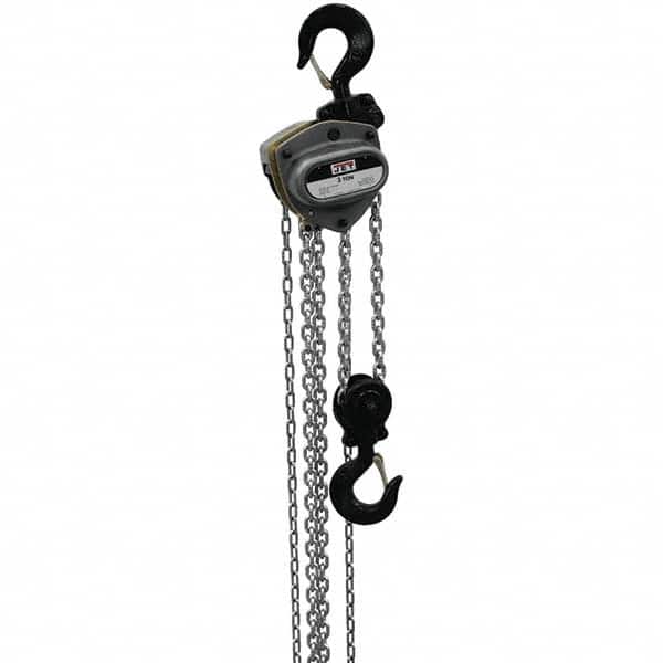 Jet - 6,000 Lb Capacity, 80' Lift Height, Manual Chain Hoist - Benchmark Tooling