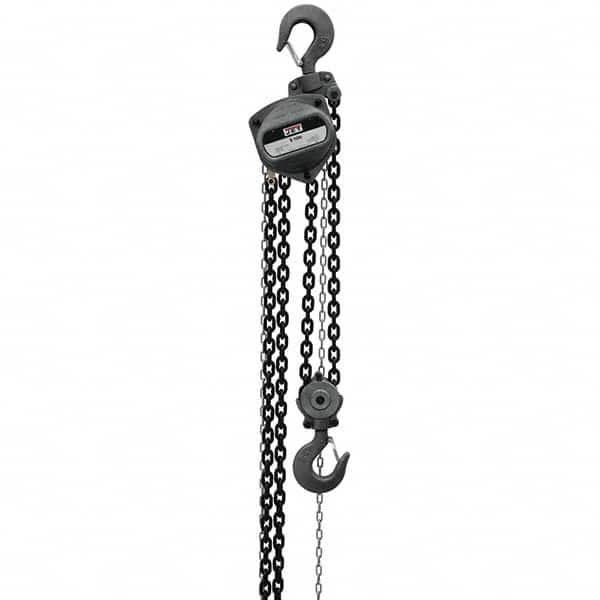 Jet - 20,000 Lb Capacity, 40' Lift Height, Manual Chain Hoist - Benchmark Tooling