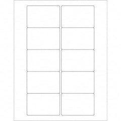 Tape Logic - Pack of (10), 100 Sheet 3" x 2" White Polyester Weatherproof Labels - Benchmark Tooling